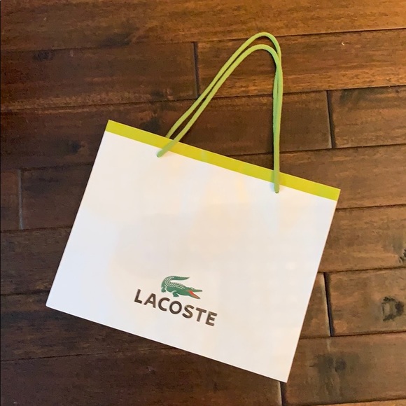 lacoste paper bag for sale